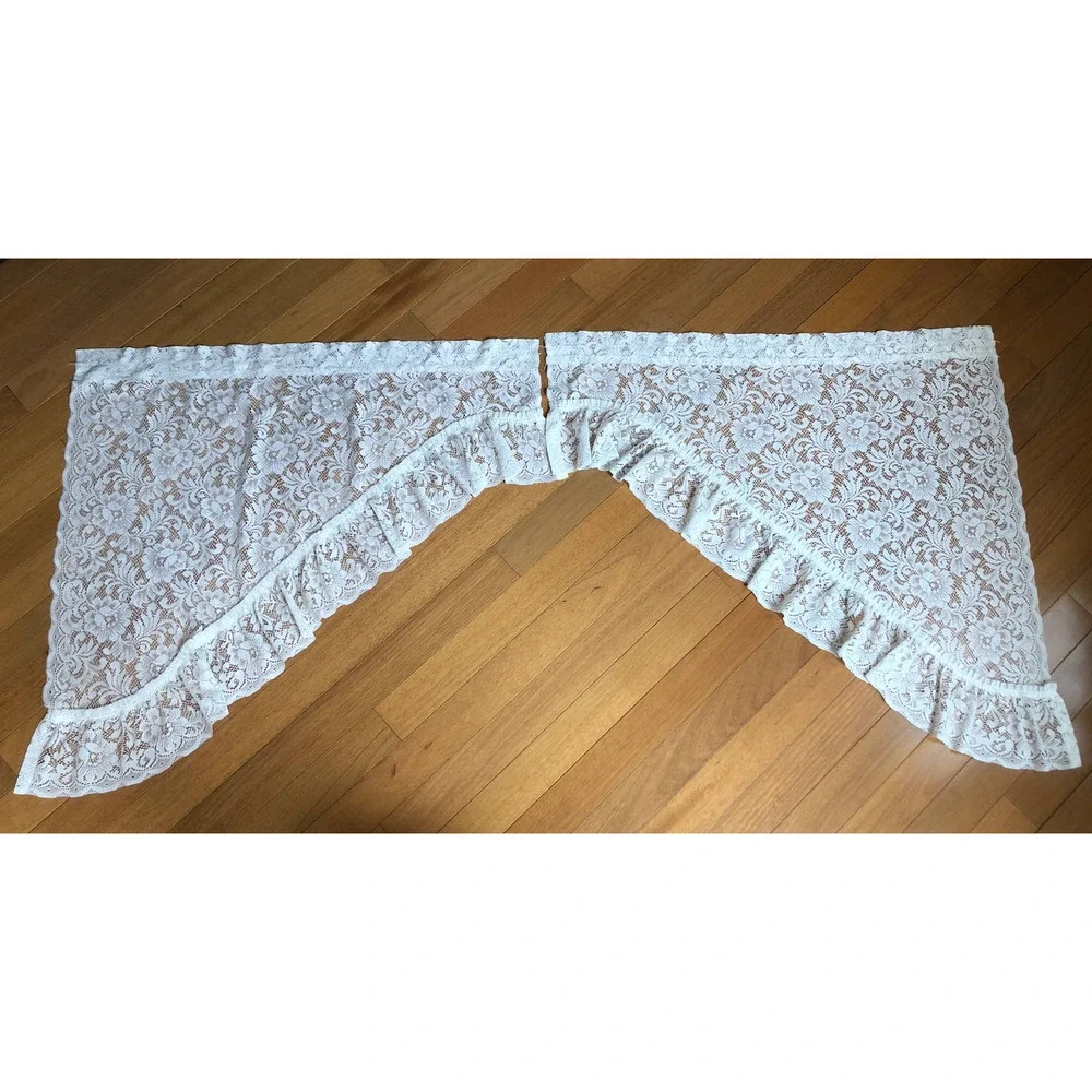 Vintage Lace Window Curtain Set 75